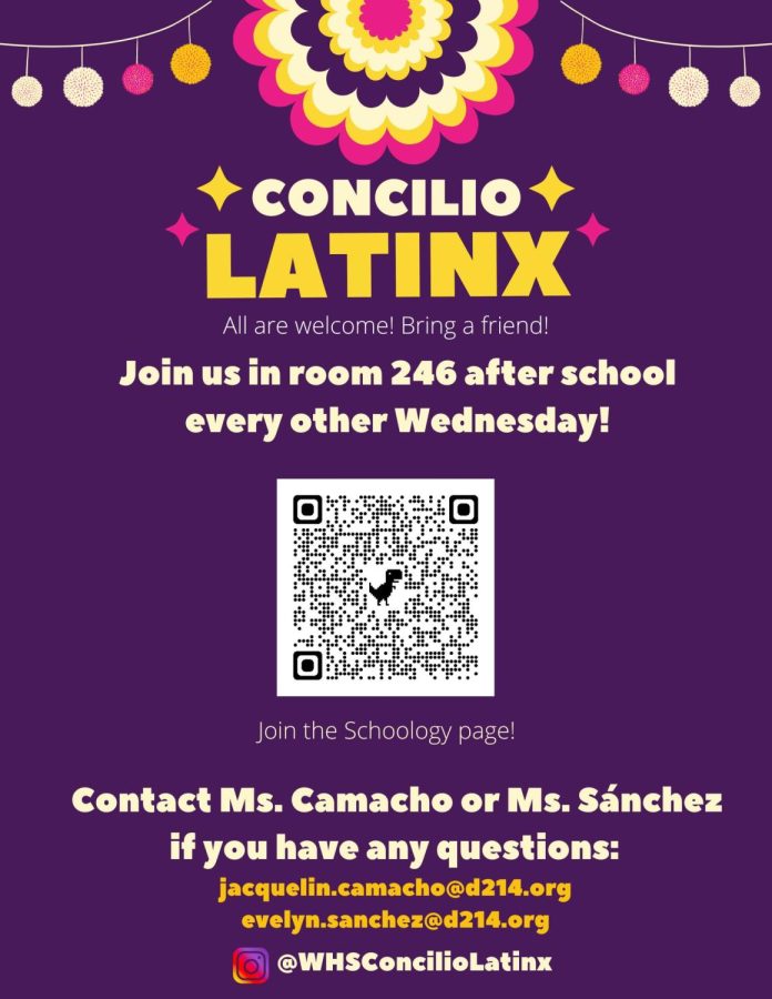 Conccilio Latinx Meeting Wednesday after school in 246!