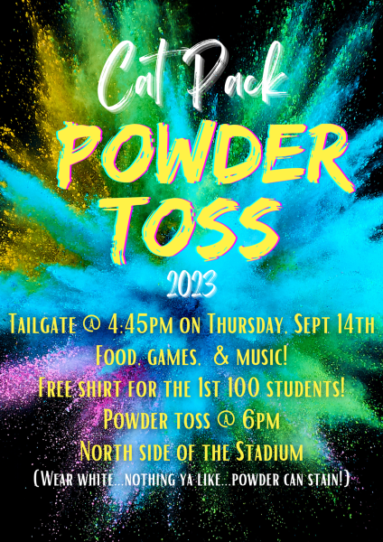 Show Up to the Cat Pack Powder Toss!